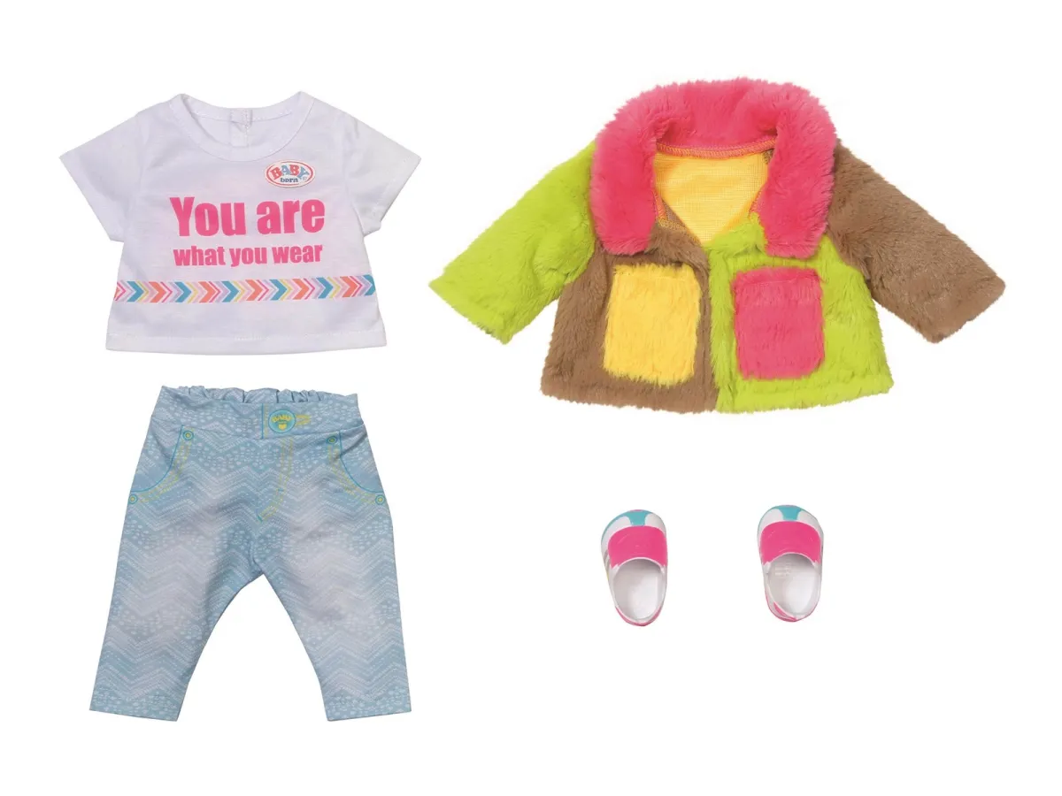 Baby Born Deluxe Regenbogenmantel 43cm