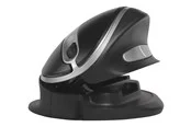 Bakker Elkhuizen Oyster - Large - vertical mouse - USB - Vertical mouse (Schwarz)