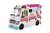 Barbie Emergency Vehicle Transforming Ambulance and Care Clinic with 20+ Pieces