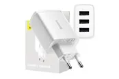 Baseus Compact Quick Charger 3x USB 17W (White)