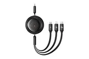Baseus Fast Charging Cable 3in1 Free2Draw USB-C to USB-C/Lightning/Micro 100W 1.1m (black)