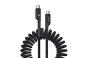 Baseus Fast Charging Cable USB-C to USB-C Fish-Eye - 100watt - 1m coilled - Black