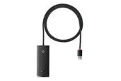 Baseus Lite Series USB do 4x USB 3.0 2m (black) USB-Hubs - USB 3.0 - 4 - Schwarz