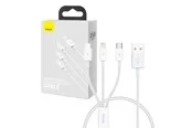 Baseus Quick Charge USB to M+L+C Superior Data 3.5A 0.5m (White)