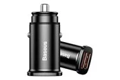 Baseus Square Car Charger 2xUSB QC3.0 5A 30W (Black)