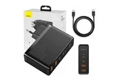 Baseus Travel Charger GaN2 Pro Quick 2x USB + 2x USB-C 100W EU (Black) USB-Hubs - 4 - Schwarz