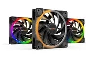 be quiet! LIGHT WINGS 120mm PWM high-speed Triple-Pack - Gehäuselüfter - 120mm - Schwarz mit RGB LED - 31 dBA