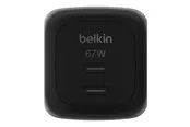 Belkin BoostCharge Pro power adapter - GaN - 2 x USB-C - 67 Watt