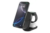 Belkin UltraCharge wireless charging stand - 3-in-1 magnetic foldable with Qi2 - + AC power adapter - 25 Watt