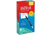 Berol Bunte, dünne Farbstifte, Strichbreite: 0,6 mm – farblich sortiert, 12er-Pack