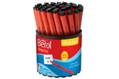 Berol Schreibstifte, 0,7mm, runde Form, 42er Pack, Schwarz