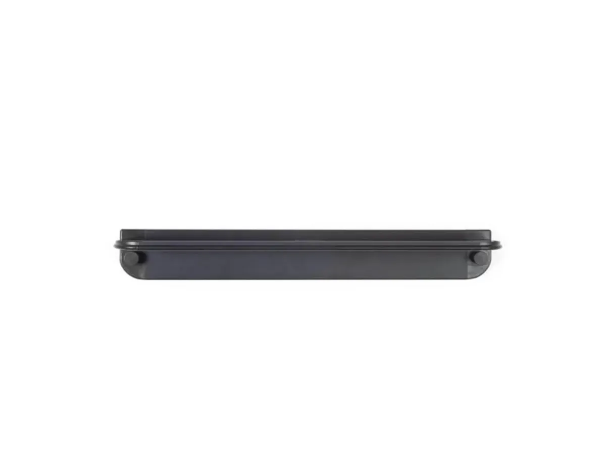 Better Living GLIDE shower shelf with mirror - black aluminium
