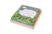 Bigjigs Wooden Block Puzzle Farm Animals