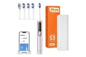 Bitvae Elektrische Zahnbürste Sonic toothbrush with app tips set and travel etui S3 (pink)