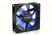 Blacknoise BlackSilentFan X-1 - Gehäuselüfter - 80mm - Schwarz mit blauen Flügeln - 10 dBA