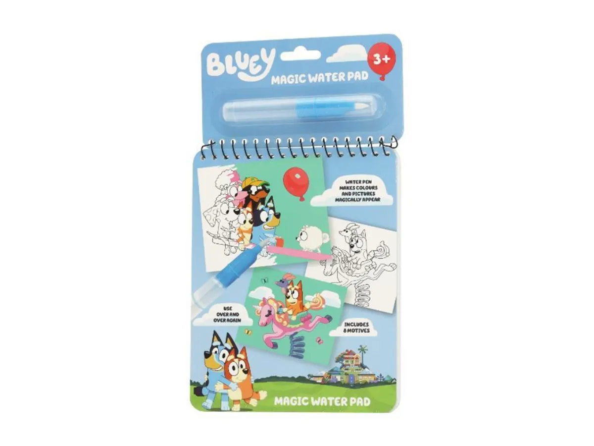 Bluey magisk bog m/vand pen.