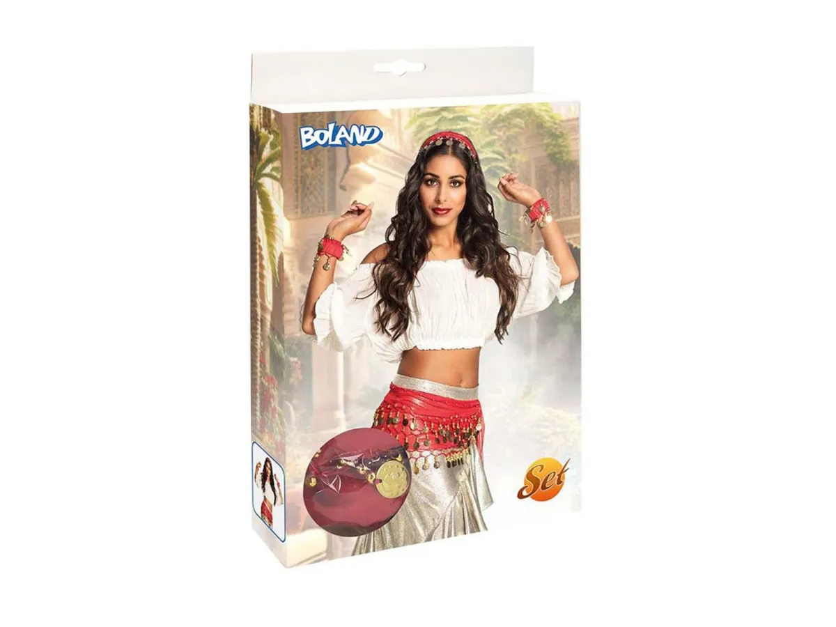 Boland - Belly Dance Set Red 3pcs.
