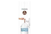 brabantia Size L - trash can liner - 45 L - high-density polyethylene (HDPE) - white - pack of 12 x 10