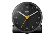 Braun BC01 - alarm clock - round - quartz - desktop - black