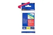Brother TZ 435 - White on Red - Roll (1.2 cm x 8m)