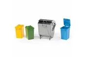 Bruder Accessories: Garbage can set (3 small 1 large)