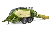 Bruder Krone Big Pack 1290 HDP VC with 2 square bales of hay