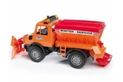 Bruder MB Unimog winter service with snow plough