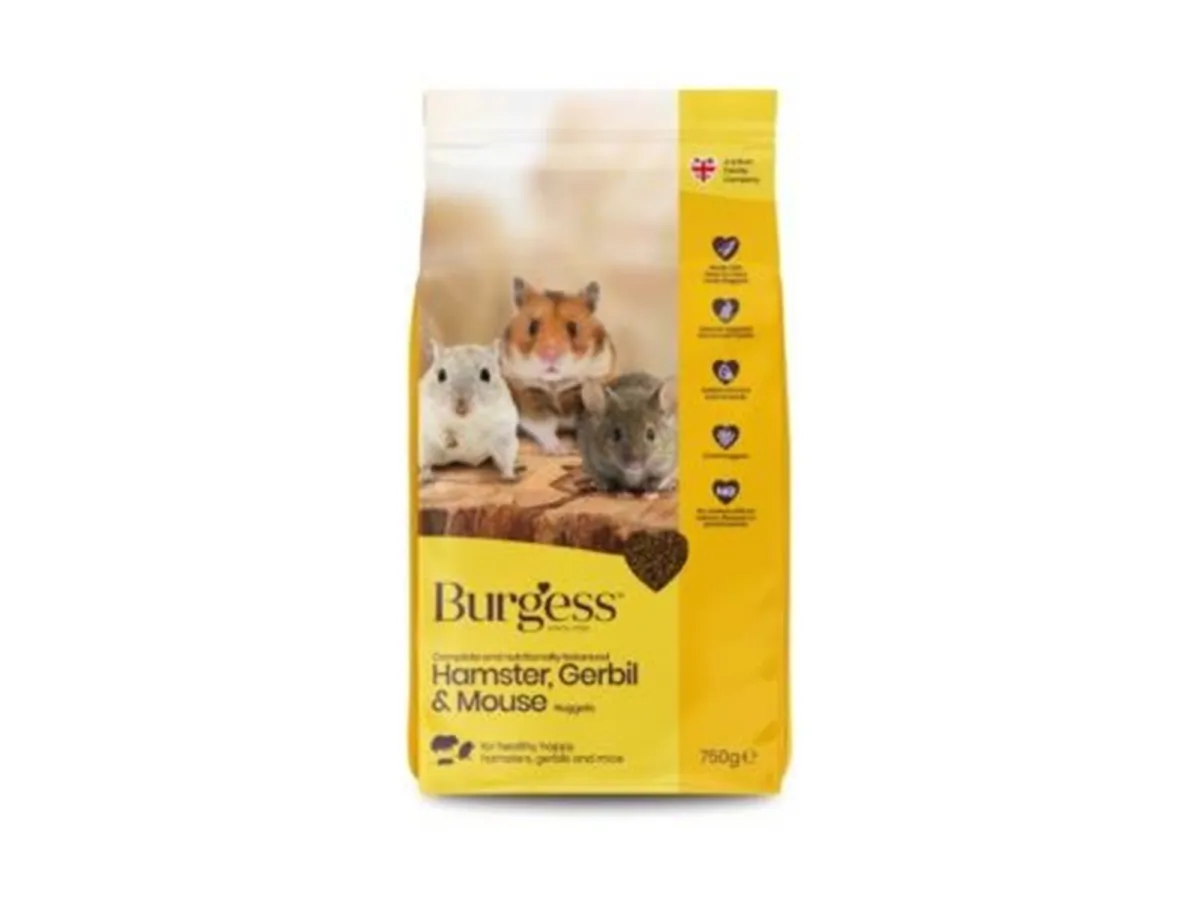 Burgess Hamster Gerbil & Mouse Nuggets 750g *DEMO*