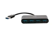 C2G 4-Port USB Hub - USB 3.0 Hub - SuperSpeed USB - 5Gbps - hub - 4 ports USB-Hubs - USB 3.2 - 4 - Schwarz