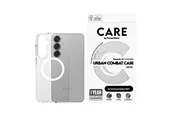 CARE by PanzerGlass Flagship Case Transparent Urban Combat w. White QI Compatible Samsung Galaxy S25+