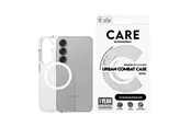 CARE by PanzerGlass Flagship Case Transparent Urban Combat w. White QI Compatible Samsung Galaxy S25