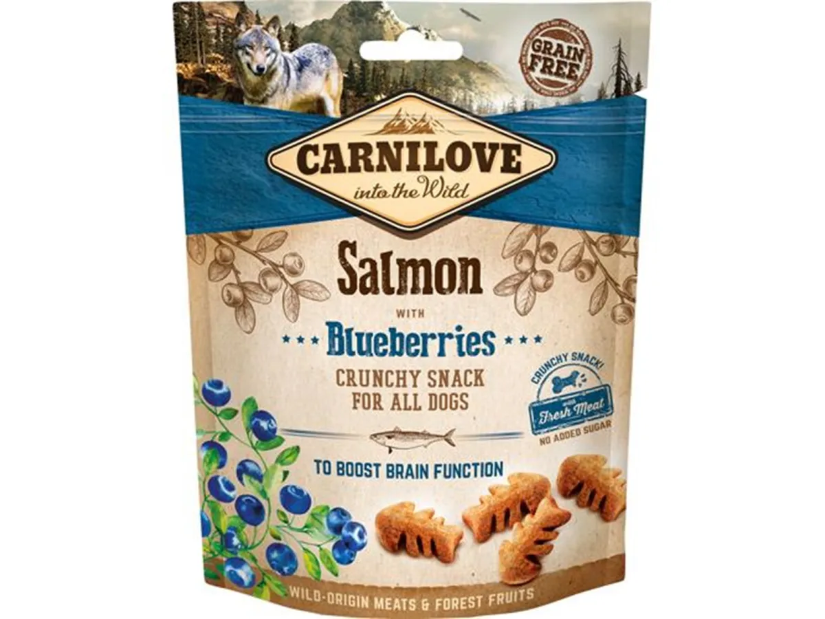 Carnilove Crunchy Salmon with Blueberries 200g
