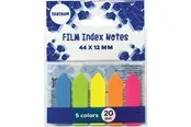 CENTRUM Indeksfaner 45*12mm 5 neonfarver ass.