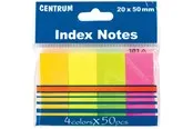 CENTRUM StickNotes paper 4*100 pcs. ass. neon
