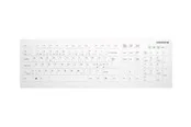 Cherry Active Key AK-C8112 - keyboard - wipe disinfection flat key profile - QWERTY - Pan Nordic - white Input Device - Tastaturen - Nordisch - Weiss
