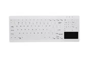 Cherry Active Key MedicalKey AK-C7412F - keyboard compact - with touchpad - QWERTY - Pan Nordic - white Input Device - Tastaturen - Nordisch - Weiss