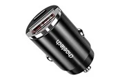 Choetech TC0006 1x USB-A 1x USB-C 30W PD 3.0 car charger (black)