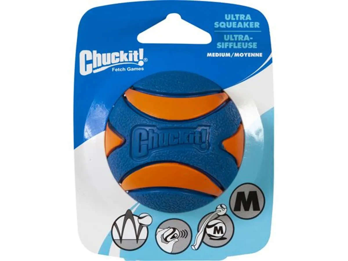 CHUCKIT Ultra Squeaker ball M