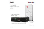Club 3D CSV-1381 - video/audio switch - 3-to-1 8K 60 Hz/4K 120 Hz - 4 ports