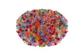 Colorations - Pony Beads Transparent 6x9 mm 1000 pcs.