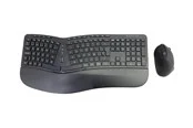 Conceptronic ORAZIO02ES ERGO - keyboard and mouse set - Spanish - black - Tastatur & Maus Set - Spanisch - Schwarz