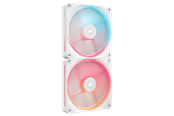 Corsair iCUE LINK LX140-R 2-pack - Gehäuselüfter - 140mm - Weiß mit RGB-Beleuchtung - 37 dBA