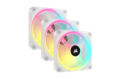 Corsair iCUE LINK QX120 RGB Starter Kit - White - Gehäuselüfter - 120mm - Weiß mit RGB-Beleuchtung - 37 dBA