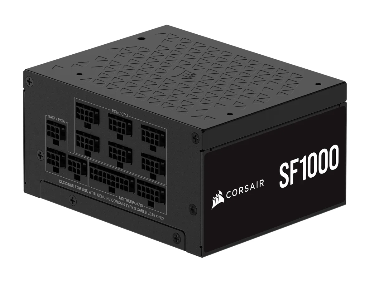 Corsair SF Series SF1000 (2024) Netzteile - 1000 Watt - 92 mm - ATX 3.1 - 80 Plus Platinium