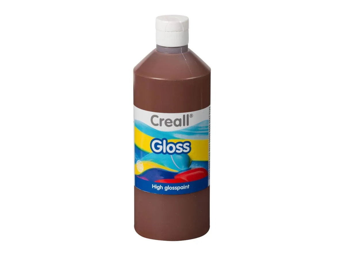Creall Gloss Gloss Paint Brown 500ml