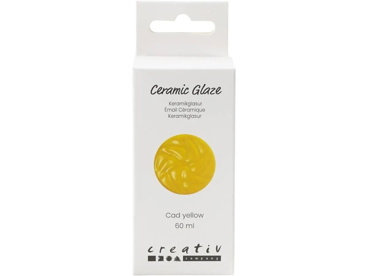 Creativ Company - Ceramic Glaze 984-1101 C Opaque Cad Yellow - 60ml