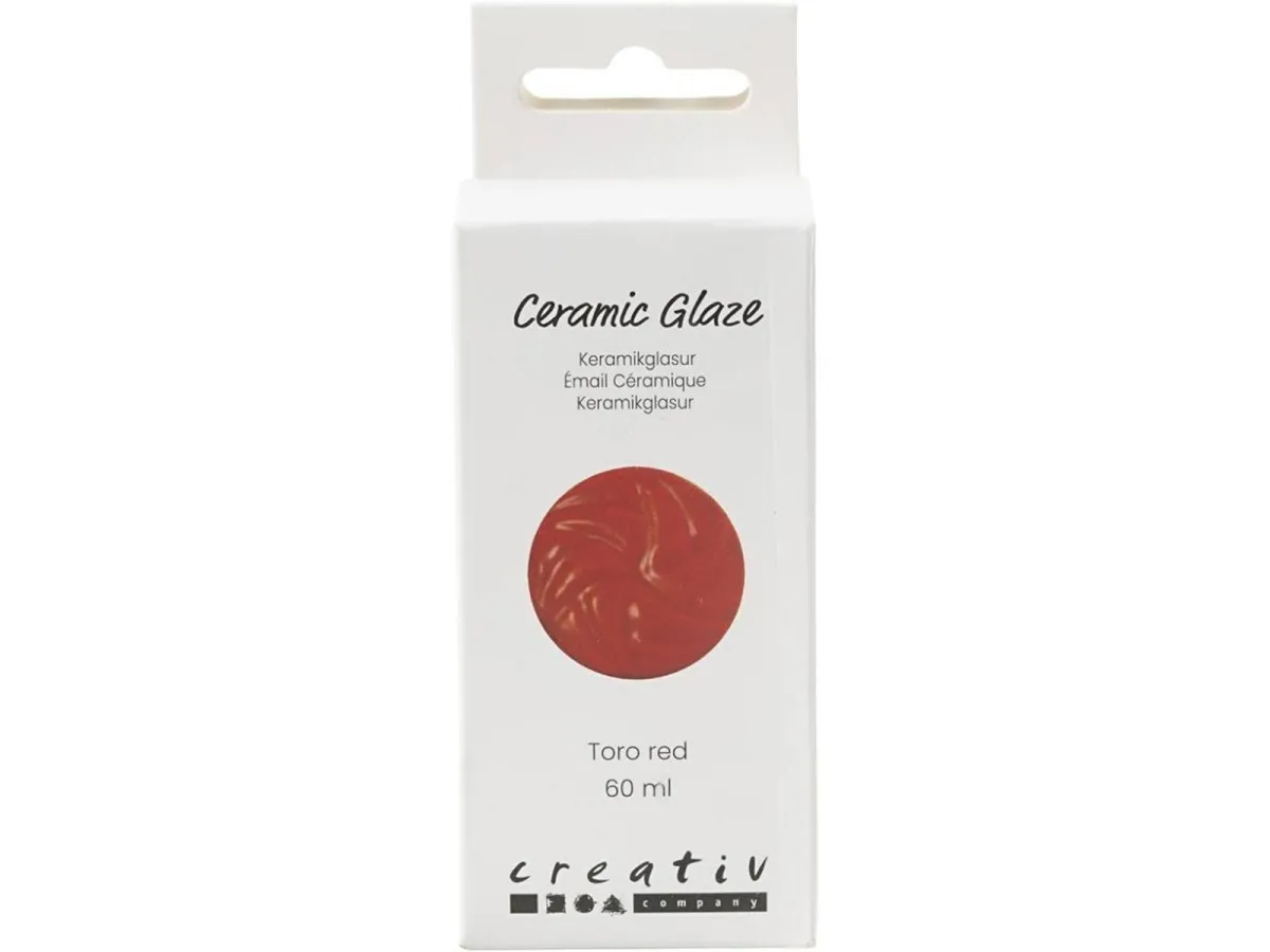 Creativ Company - Ceramic Glaze 984-1101 C Opaque Toro Red - 60ml