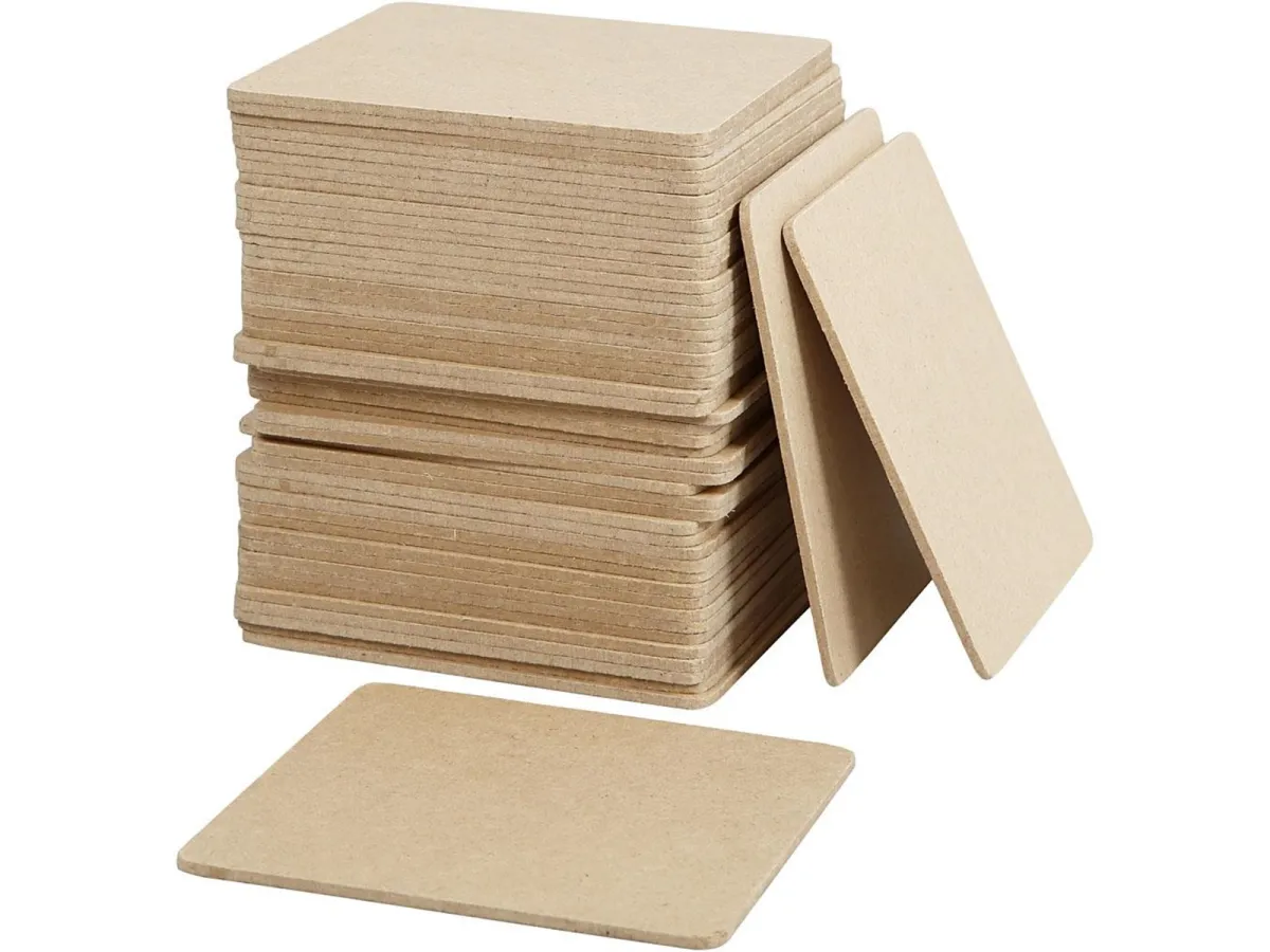 Creativ Company Coasters MDF 10x10cm 50pcs.