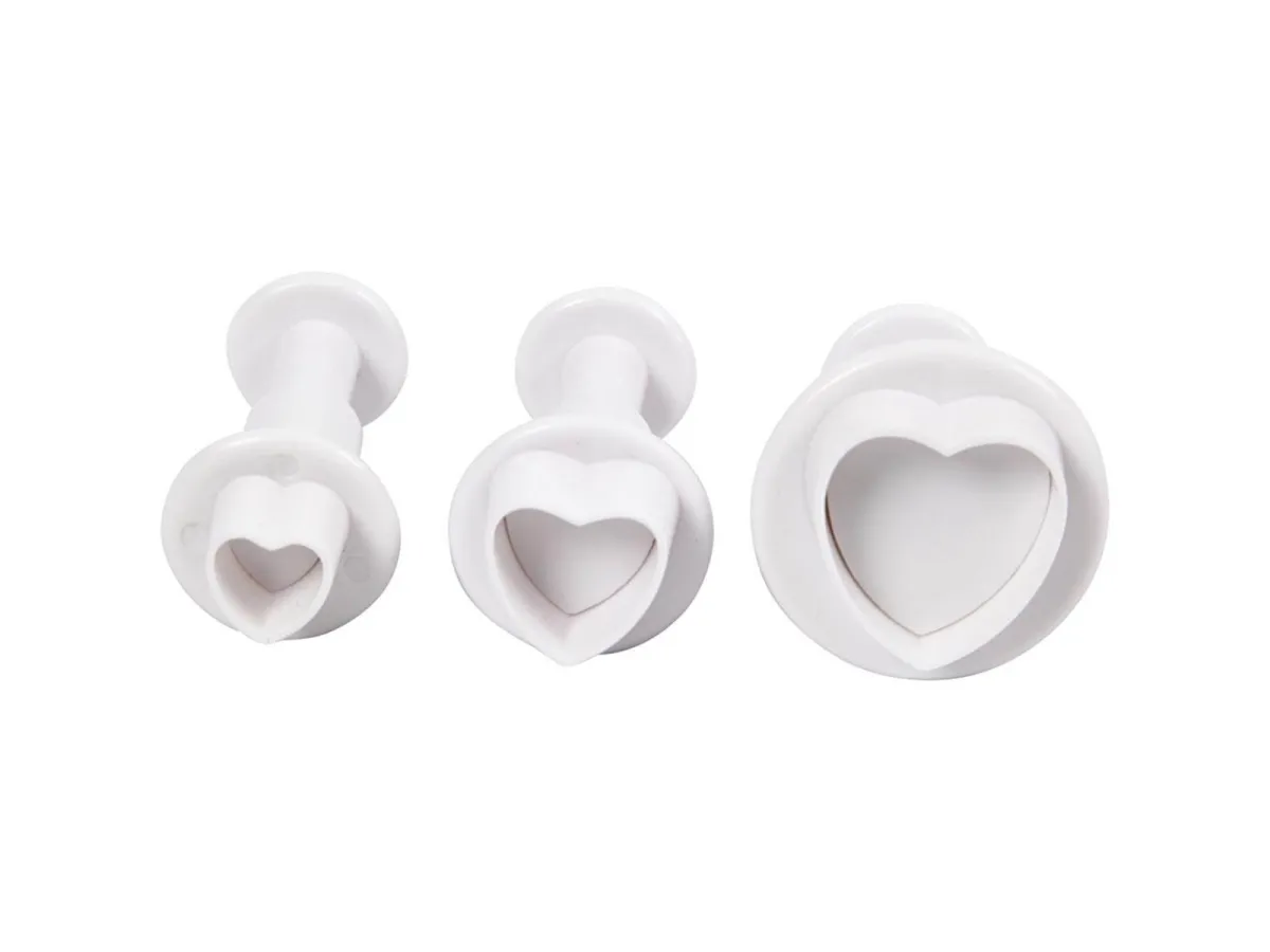 Creativ Company Cutouts with Stamp Heart 3pc.