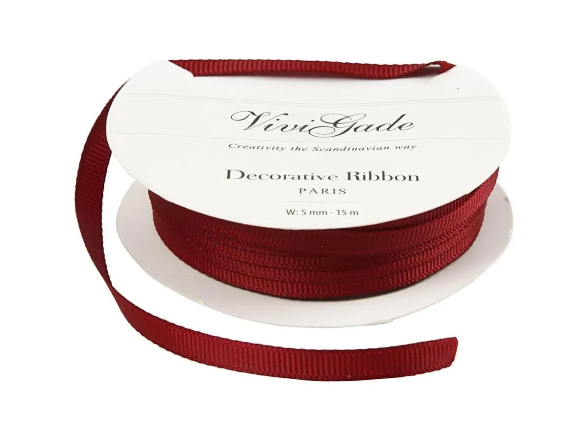 Creativ Company - Decoration Ribbon Red 15m
